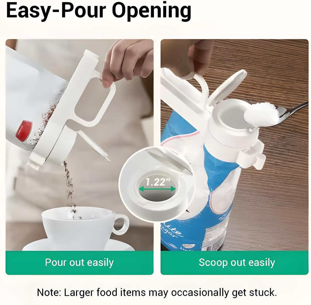 Food Bag Sealer Clip with Pour Spout, Reusable Kitchen Storage Clip