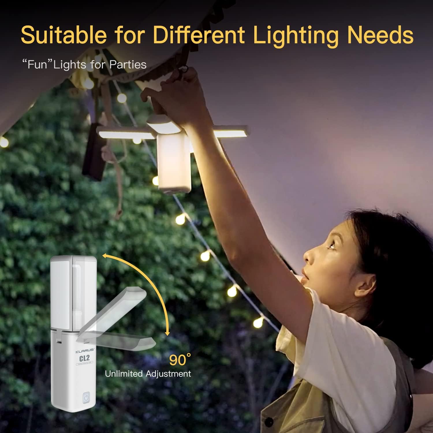 Foldable Rechargeable Camping Lantern 750LM Waterproof Tent Light