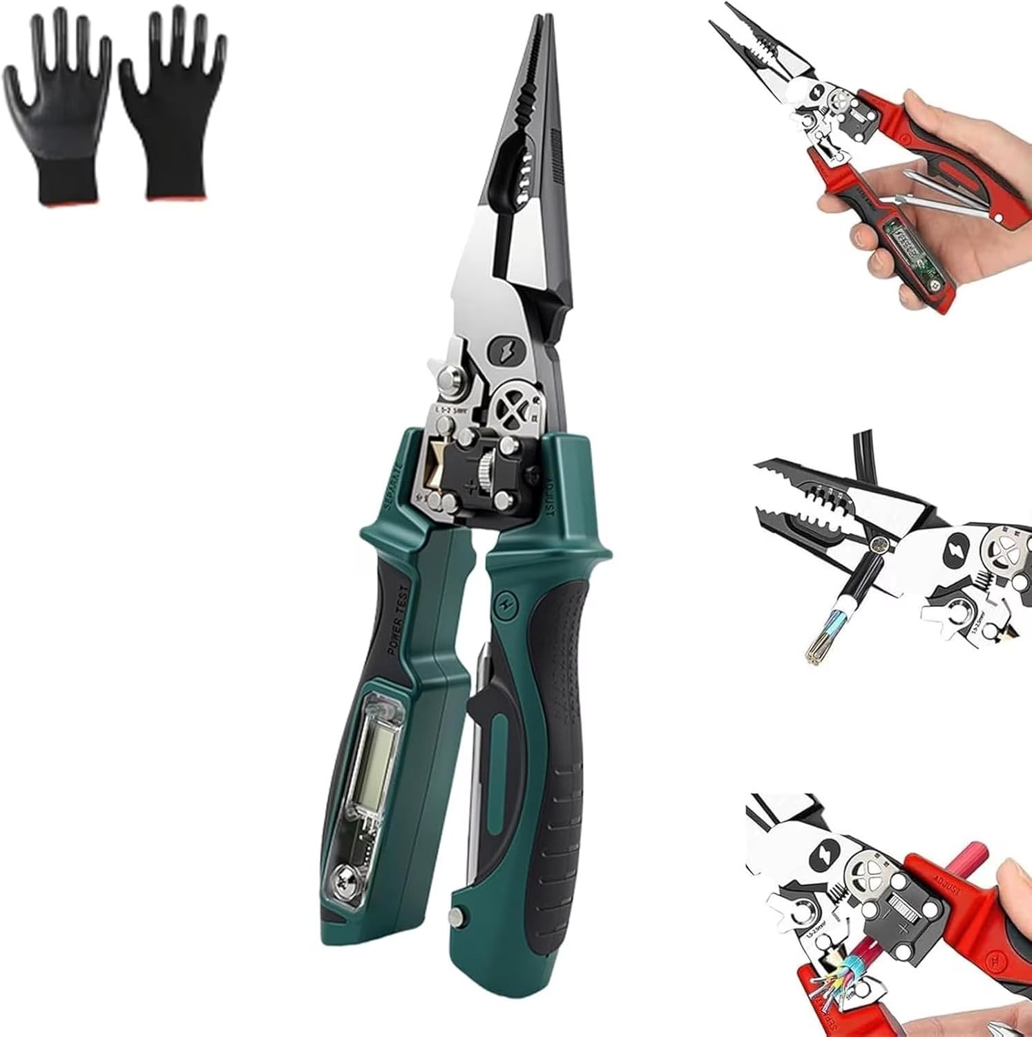 Multifunctional Digital Display Electrician Wire Stripping Test Pliers