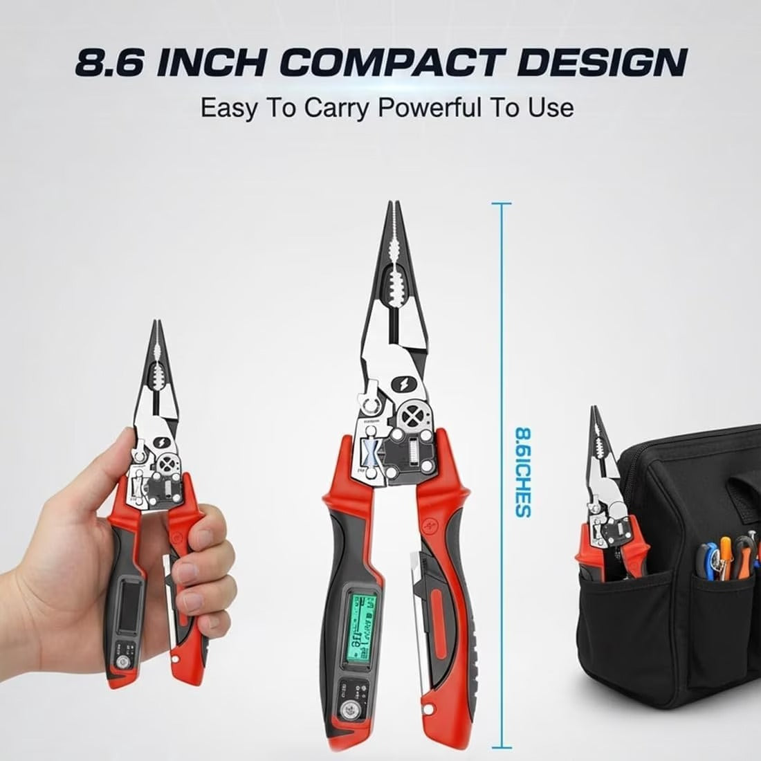 Multifunctional Digital Display Electrician Wire Stripping Test Pliers