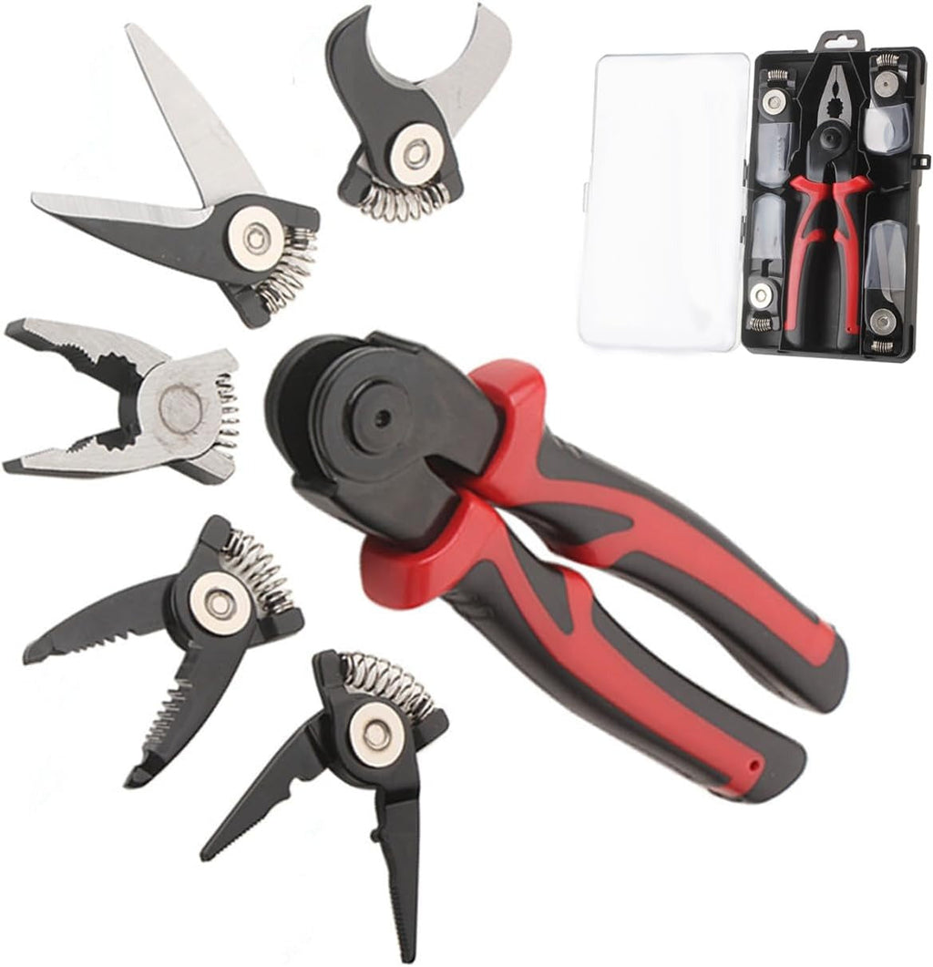 5‑in‑1 Multifunctional Wire Pliers, Stripper Cutter Crimping Iron Sheet Scissors