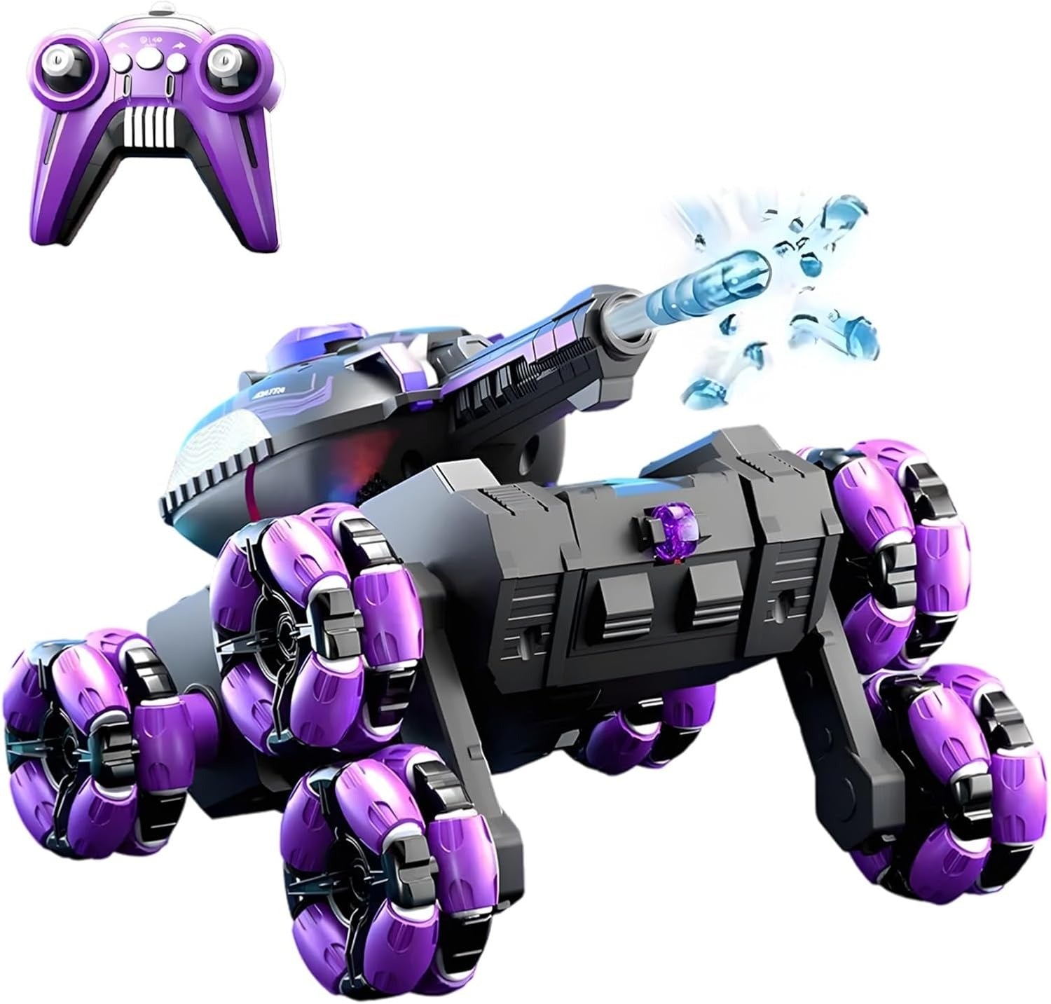 2.4G Gesture RC Tank, Water Bullet Shooting Stunt Car with Lights Music